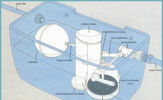 How to repair a toilet cistern with a button