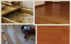 How to repair an old wooden floor: options, price