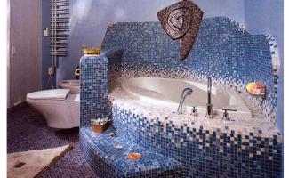 Синяя ванная комната – море в вашей квартире