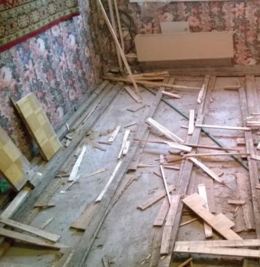 Как в квартире заменить деревянный пол на бетонный