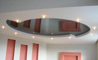 Монтаж натяжного потолка к гипсокартону: установка каркаса для ГКЛ, монтаж и шпаклёвка листов