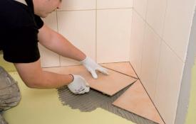 How to lay tiles in corners correctly